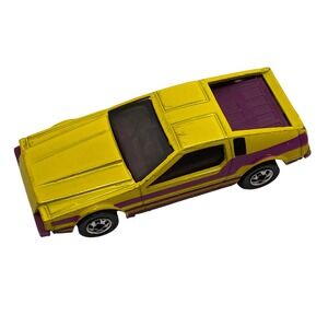 Hot Wheels 1979 DeLorean DMC-12 Yellow Purple Stripes Vintage Diecast‎ Malaysia